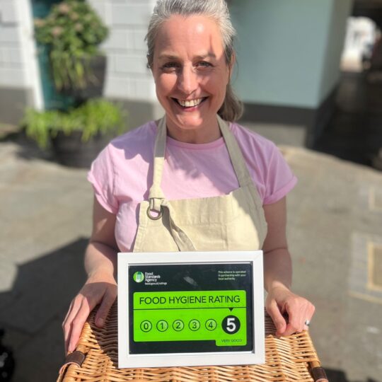 Five star food hygeine rating for our Ice Cream Tricycle business!